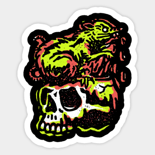 RAT SKULL Sticker